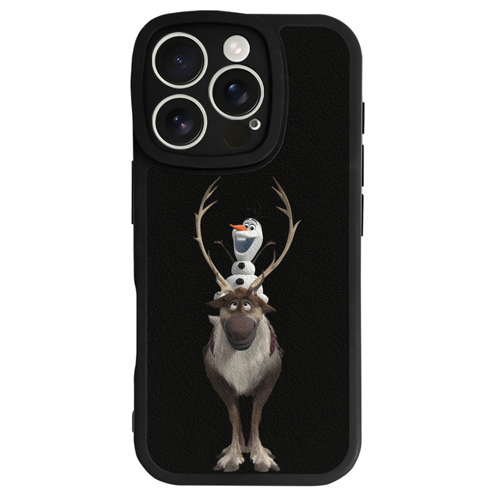 （画像用） アナと雪の女王 アンナ エルサ Frozen Anna Elsa 【iPhone 16シリーズ対応】シリコンスマホケース（レザー調） 材質：シリコン